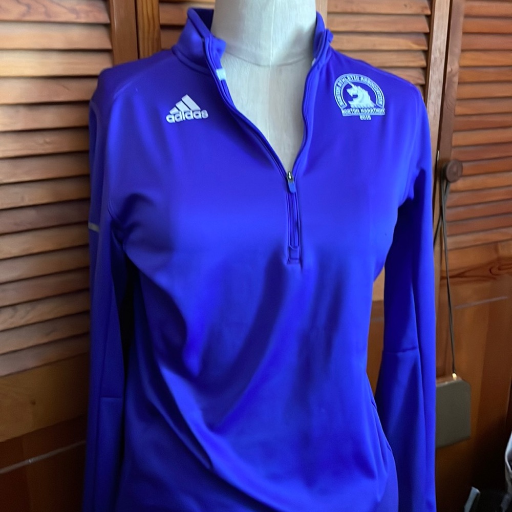 Adidas Royal Blue Unisex size small Running Jersey from 2015 Boston Marathon